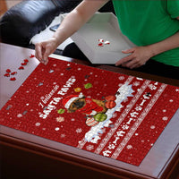 Pekingese Dog I Believe In Santa Paws Christmas Puzzle Xmas Holiday Patterns - Wonder Print Shop