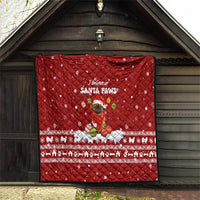 Pekingese Dog I Believe In Santa Paws Christmas Quilt Xmas Holiday Patterns - Wonder Print Shop