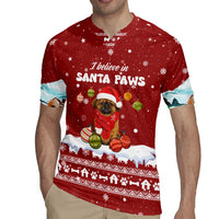 Pekingese Dog I Believe In Santa Paws Christmas Rugby Jersey Xmas Holiday Patterns - Wonder Print Shop