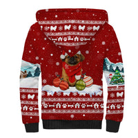 Pekingese Dog I Believe In Santa Paws Christmas Sherpa Hoodie Xmas Holiday Patterns - Wonder Print Shop