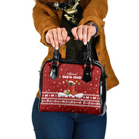 Pekingese Dog I Believe In Santa Paws Christmas Shoulder Handbag Xmas Holiday Patterns - Wonder Print Shop