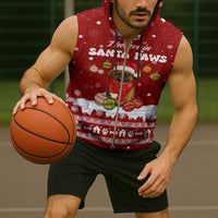 Pekingese Dog I Believe In Santa Paws Christmas Sleeveless Zip Hoodie Xmas Holiday Patterns - Wonder Print Shop