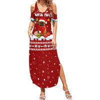 Pekingese Dog I Believe In Santa Paws Christmas Summer Maxi Dress Xmas Holiday Patterns - Wonder Print Shop