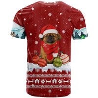 Pekingese Dog I Believe In Santa Paws Christmas T Shirt Xmas Holiday Patterns - Wonder Print Shop