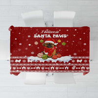 Pekingese Dog I Believe In Santa Paws Christmas Tablecloth Xmas Holiday Patterns - Wonder Print Shop