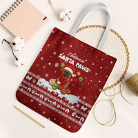 Pekingese Dog I Believe In Santa Paws Christmas Tote Bag Xmas Holiday Patterns - Wonder Print Shop