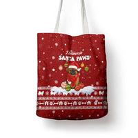Pekingese Dog I Believe In Santa Paws Christmas Tote Bag Xmas Holiday Patterns - Wonder Print Shop