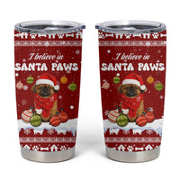 Pekingese Dog I Believe In Santa Paws Christmas Tumbler Cup Xmas Holiday Patterns - Wonder Print Shop