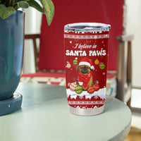 Pekingese Dog I Believe In Santa Paws Christmas Tumbler Cup Xmas Holiday Patterns - Wonder Print Shop