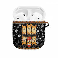 Pembroke Welsh Corgi Dog Christmas AirPods Case Xmas Holiday Patterns - Wonder Print Shop