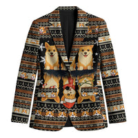 Pembroke Welsh Corgi Dog Christmas Blazer Xmas Holiday Patterns - Wonder Print Shop