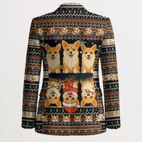 Pembroke Welsh Corgi Dog Christmas Blazer Xmas Holiday Patterns - Wonder Print Shop