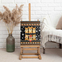 Pembroke Welsh Corgi Dog Christmas Canvas Wall Art Xmas Holiday Patterns - Wonder Print Shop