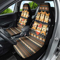 Pembroke Welsh Corgi Dog Christmas Car Seat Cover Xmas Holiday Patterns - Wonder Print Shop