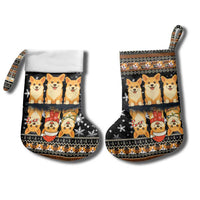 Pembroke Welsh Corgi Dog Christmas Stocking Xmas Holiday Patterns - Wonder Print Shop