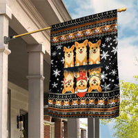 Pembroke Welsh Corgi Dog Christmas Garden Flag Xmas Holiday Patterns - Wonder Print Shop