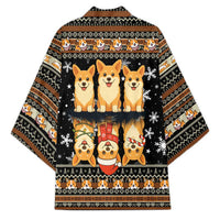 Pembroke Welsh Corgi Dog Christmas Kimono Xmas Holiday Patterns - Wonder Print Shop