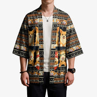 Pembroke Welsh Corgi Dog Christmas Kimono Xmas Holiday Patterns - Wonder Print Shop