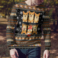Pembroke Welsh Corgi Dog Christmas Ugly Christmas Sweater Xmas Holiday Patterns - Wonder Print Shop