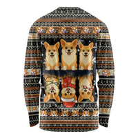 Pembroke Welsh Corgi Dog Christmas Long Sleeve Shirt Xmas Holiday Patterns - Wonder Print Shop