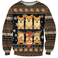 Pembroke Welsh Corgi Dog Christmas Sweatshirt Xmas Holiday Patterns - Wonder Print Shop