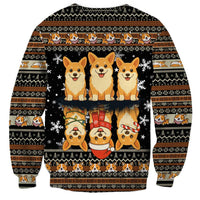 Pembroke Welsh Corgi Dog Christmas Sweatshirt Xmas Holiday Patterns - Wonder Print Shop