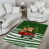 Pembroke Welsh Corgi Dog Xmas Christmas Area Rug Xmas Holiday Patterns - Wonder Print Shop