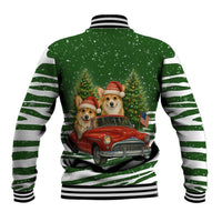 Pembroke Welsh Corgi Dog Xmas Christmas Baseball Jacket Xmas Holiday Patterns - Wonder Print Shop
