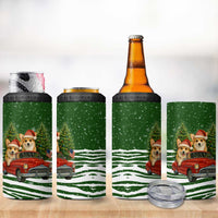 Pembroke Welsh Corgi Dog Xmas Christmas 4 in 1 Can Cooler Tumbler Xmas Holiday Patterns - Wonder Print Shop