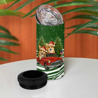 Pembroke Welsh Corgi Dog Xmas Christmas 4 in 1 Can Cooler Tumbler Xmas Holiday Patterns - Wonder Print Shop
