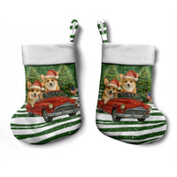 Pembroke Welsh Corgi Dog Xmas Christmas Stocking Xmas Holiday Patterns - Wonder Print Shop
