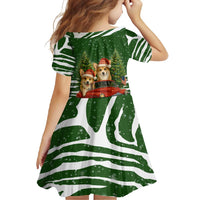 Pembroke Welsh Corgi Dog Xmas Christmas Family Matching Long Sleeve Bodycon Dress and Hawaiian Shirt Xmas Holiday Patterns - Wonder Print Shop