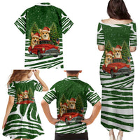 Pembroke Welsh Corgi Dog Xmas Christmas Family Matching Puletasi and Hawaiian Shirt Xmas Holiday Patterns - Wonder Print Shop