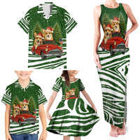 Pembroke Welsh Corgi Dog Xmas Christmas Family Matching Tank Maxi Dress and Hawaiian Shirt Xmas Holiday Patterns - Wonder Print Shop