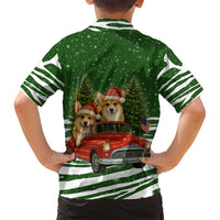 Pembroke Welsh Corgi Dog Xmas Christmas Kid Hawaiian Shirt Xmas Holiday Patterns - Wonder Print Shop