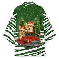 Pembroke Welsh Corgi Dog Xmas Christmas Kimono Xmas Holiday Patterns - Wonder Print Shop