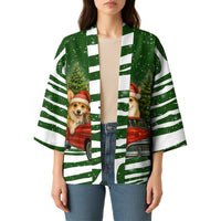 Pembroke Welsh Corgi Dog Xmas Christmas Kimono Xmas Holiday Patterns - Wonder Print Shop