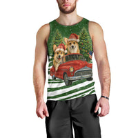 Pembroke Welsh Corgi Dog Xmas Christmas Men Tank Top Xmas Holiday Patterns - Wonder Print Shop