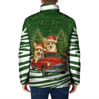 Pembroke Welsh Corgi Dog Xmas Christmas Padded Jacket Xmas Holiday Patterns - Wonder Print Shop