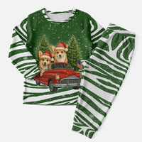 Pembroke Welsh Corgi Dog Xmas Christmas Pajama Set Xmas Holiday Patterns - Wonder Print Shop