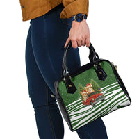 Pembroke Welsh Corgi Dog Xmas Christmas Shoulder Handbag Xmas Holiday Patterns - Wonder Print Shop