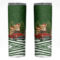 Pembroke Welsh Corgi Dog Xmas Christmas Skinny Tumbler Xmas Holiday Patterns - Wonder Print Shop
