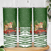 Pembroke Welsh Corgi Dog Xmas Christmas Skinny Tumbler Xmas Holiday Patterns - Wonder Print Shop