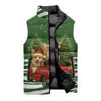 Pembroke Welsh Corgi Dog Xmas Christmas Sleeveless Puffer Jacket Xmas Holiday Patterns - Wonder Print Shop
