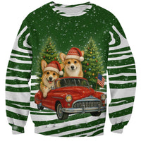 Pembroke Welsh Corgi Dog Xmas Christmas Sweatshirt Xmas Holiday Patterns - Wonder Print Shop