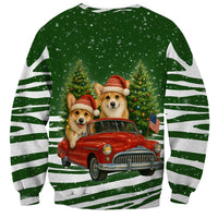Pembroke Welsh Corgi Dog Xmas Christmas Sweatshirt Xmas Holiday Patterns - Wonder Print Shop
