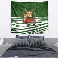 Pembroke Welsh Corgi Dog Xmas Christmas Tapestry Xmas Holiday Patterns - Wonder Print Shop
