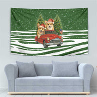 Pembroke Welsh Corgi Dog Xmas Christmas Tapestry Xmas Holiday Patterns - Wonder Print Shop