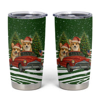 Pembroke Welsh Corgi Dog Xmas Christmas Tumbler Cup Xmas Holiday Patterns - Wonder Print Shop