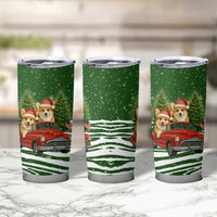 Pembroke Welsh Corgi Dog Xmas Christmas Tumbler Cup Xmas Holiday Patterns - Wonder Print Shop